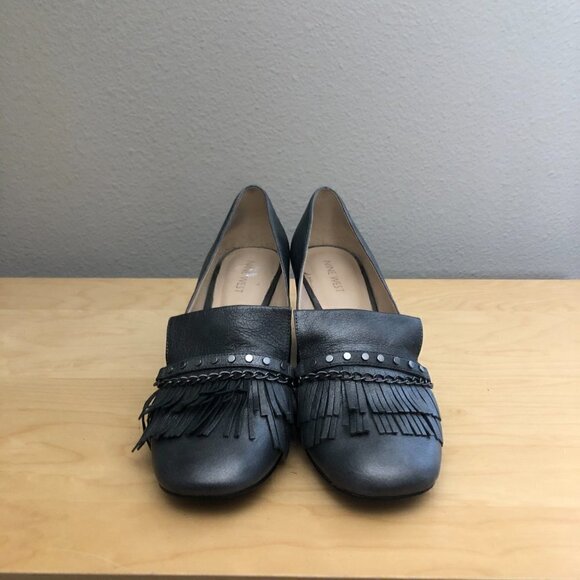 NINE WEST Utton Metallic Kiltie Pumps - Office Siren - Picture 5 of 13